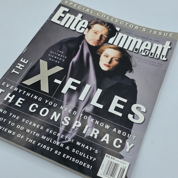 Vintage 1996 Entertainment Weekly Magazine X-Files Mulder & Scully Issue - Picture 2 of 7